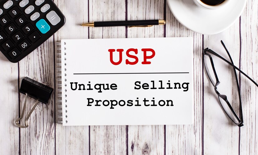 usp unique selling proposition is written white notepad near calculator coffee glasses pen business concept 380694 1775